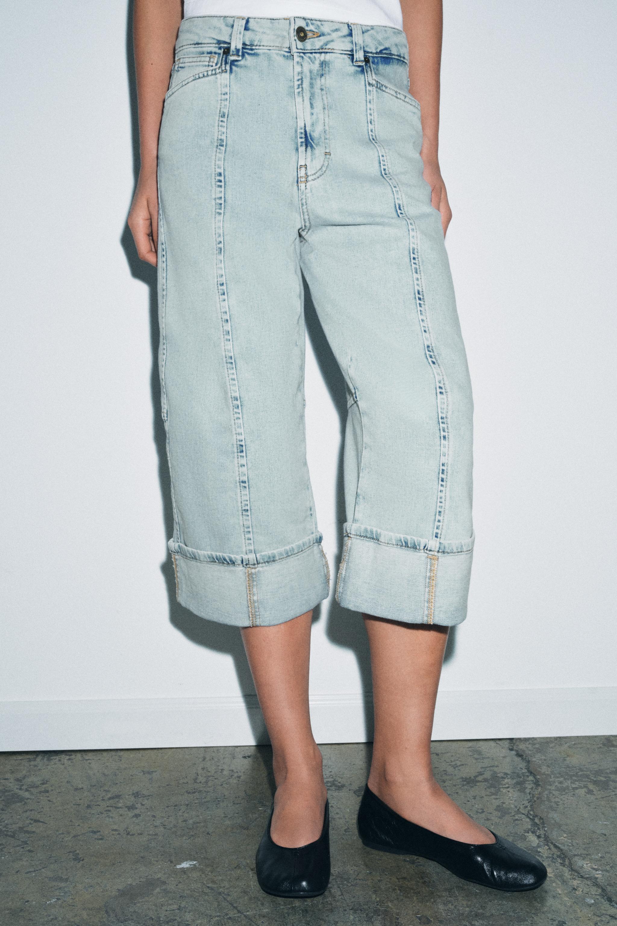 ZW COLLECTION MID-RISE CAPRI JEANS